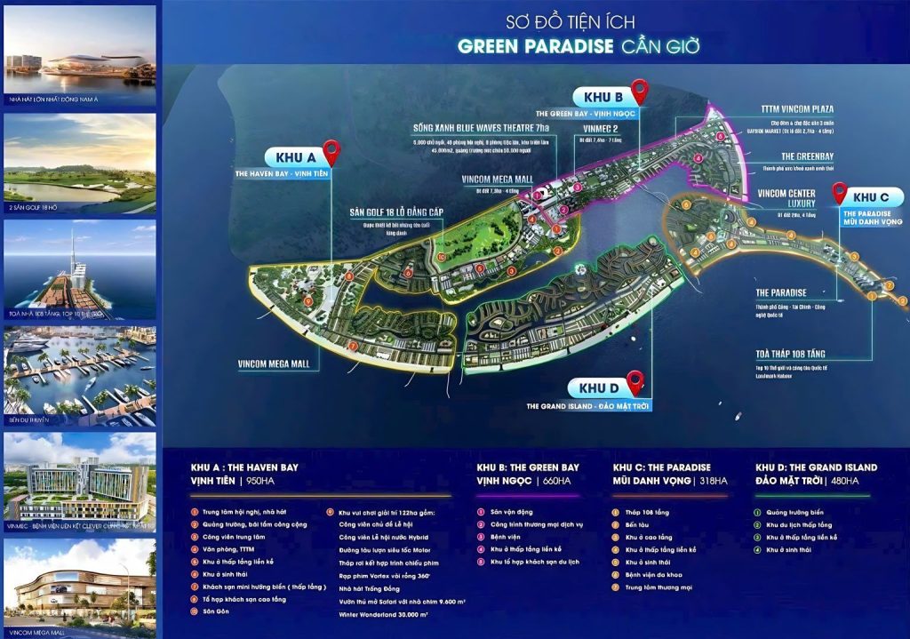 Mặt Bằng & Layout Chi Tiết dự án Vinhomes Green Paradise Cần Giờ