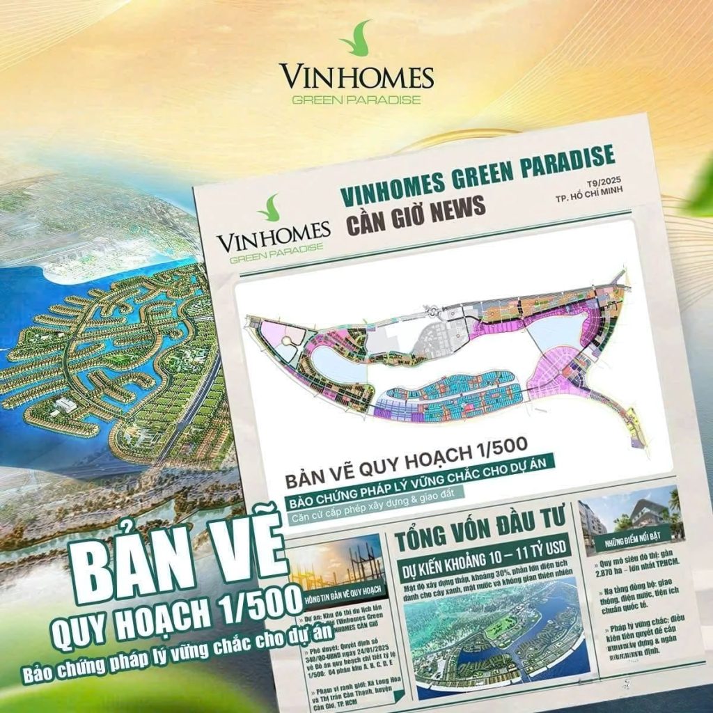 pháp lý dự án vinhomes cần giờ
