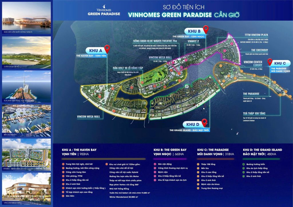 Tiện ích Vin Green Paradise Cần Giờ
